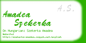 amadea szekerka business card